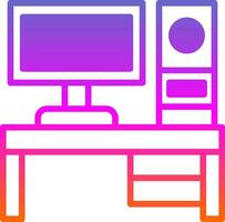 skrivbordet pc vektor ikon design