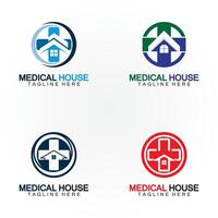 medizinisch Haus Gesundheitswesen Logo Vektor Design Vorlage