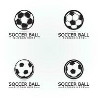 fotboll boll logotyp design ikon vektor