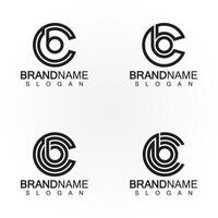 Alphabet Briefe Monogramm Logo cb,bc,b und C, elegant und Fachmann Brief Symbol Design vektor