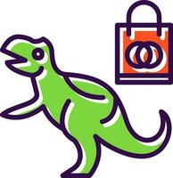 Einkaufen Dinosaurier Vektor Symbol Design