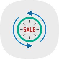 försäljning tid resande vektor ikon design