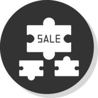 Verkauf Puzzle Stück Vektor Symbol Design