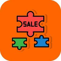 Verkauf Puzzle Stück Vektor Symbol Design