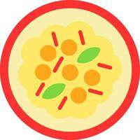 vegetabiliska curry vektor ikon design
