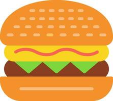 klassisk burger vektor ikon design