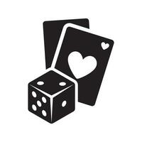 Glücksspiel Symbol Vektor Design Symbol Illustration