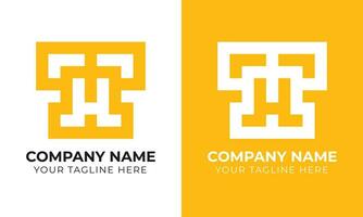 kreativ modern minimal abstrakt Monogramm Initiale Brief h Logo Design Vorlage kostenlos Vektor