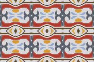 ikat damast- paisley broderi bakgrund. ikat Ränder geometrisk etnisk orientalisk mönster traditionell. ikat aztec stil abstrakt design för skriva ut textur, tyg, saree, sari, matta. vektor