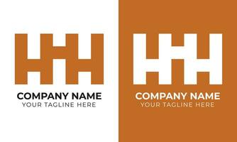 kreativ modern minimal abstrakt Monogramm Initiale Brief hhh Logo Design Vorlage kostenlos Vektor