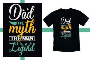 Papa das Mann das Mythos das Legende, Väter Tag, Papa, das Legende, Geburtstag Geschenk, Vaters Tag Geschenk, Neu Papa, Väter Tag Geschenk zum Opa klassisch T-Shirt. vektor