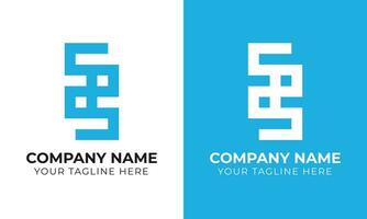 modern minimal monogram företag logotyp design mall fri mall vektor
