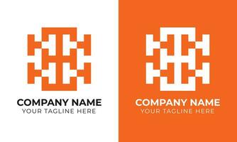 kreativ företags- modern minimal monogram företag logotyp design mall fri mall vektor