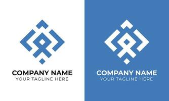 Fachmann korporativ modern minimal Monogramm Geschäft Logo Design Vorlage kostenlos Vorlage vektor