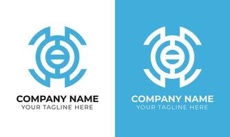 kreativ företags- modern minimal monogram abstrakt företag logotyp design mall fri mall vektor