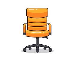 kontor stol vibrerande platt bild. perfekt för annorlunda kort, textil, webb webbplatser, appar vektor
