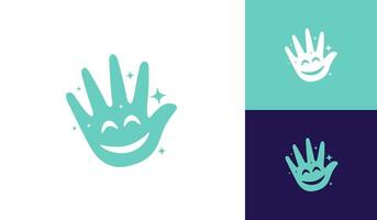 Hand Desinfektionsmittel Symbol Logo Design vektor