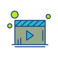 Video-Player-Vektorsymbol vektor