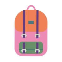 Vektor Rucksack Symbol eben Illustration