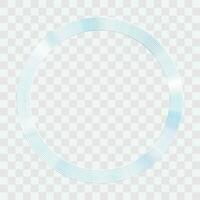 vektor blå runda ram med ljus effekter
