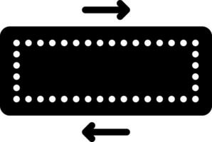 solide Symbol zum breit vektor