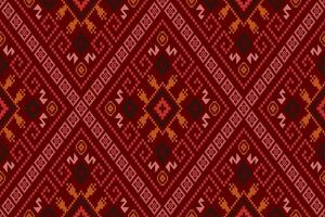 röd korsa sy färgrik geometrisk traditionell etnisk mönster ikat sömlös mönster abstrakt design för tyg skriva ut trasa klänning matta gardiner och sarong aztec afrikansk indisk indonesiska vektor