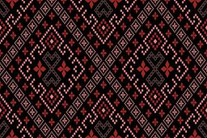 röd traditionell etnisk mönster paisley blomma ikat bakgrund abstrakt aztec afrikansk indonesiska indisk sömlös mönster för tyg skriva ut trasa klänning matta gardiner och sarong vektor