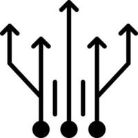 solide Symbol zum parallel vektor