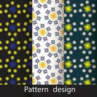 modern geometrisch Blume Muster vektor