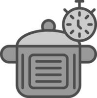 Timer-Vektor-Icon-Design vektor