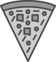 Pizza-Vektor-Icon-Design vektor