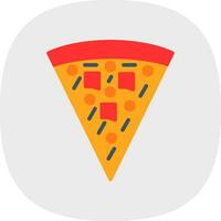 Pizza-Vektor-Icon-Design vektor