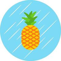 Ananas-Vektor-Icon-Design vektor