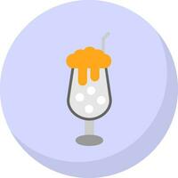 Milchshake-Vektor-Icon-Design vektor