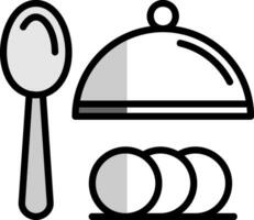 Abendessen-Vektor-Icon-Design vektor