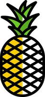 Ananas-Vektor-Icon-Design vektor