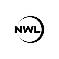 nwl brev logotyp design, inspiration för en unik identitet. modern elegans och kreativ design. vattenmärke din Framgång med de slående detta logotyp. vektor