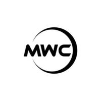 mwc brev logotyp design, inspiration för en unik identitet. modern elegans och kreativ design. vattenmärke din Framgång med de slående detta logotyp. vektor