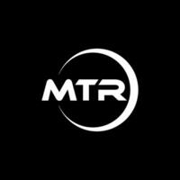 mtr Brief Logo Design, Inspiration zum ein einzigartig Identität. modern Eleganz und kreativ Design. Wasserzeichen Ihre Erfolg mit das auffällig diese Logo. vektor