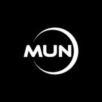 mun brev logotyp design, inspiration för en unik identitet. modern elegans och kreativ design. vattenmärke din Framgång med de slående detta logotyp. vektor