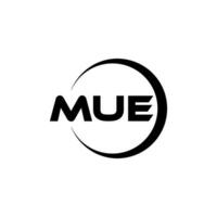 mue brev logotyp design, inspiration för en unik identitet. modern elegans och kreativ design. vattenmärke din Framgång med de slående detta logotyp. vektor