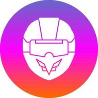 vr Rennen Helm Vektor Symbol Design