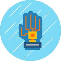 haptisk respons handske vektor ikon design
