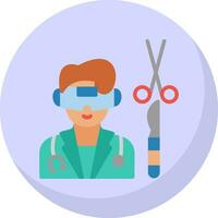 virtuell Wirklichkeit Chirurgie Vektor Symbol Design