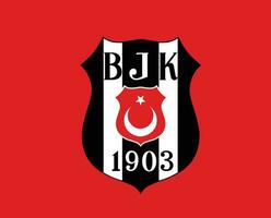 besiktas Verein Logo Symbol Truthahn Liga Fußball abstrakt Design Vektor Illustration mit rot Hintergrund