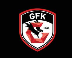 gaziantep fk klubb logotyp symbol Kalkon liga fotboll abstrakt design vektor illustration med svart bakgrund