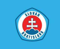 slowanisch Bratislava Verein Symbol Logo Slowakei Liga Fußball abstrakt Design Vektor Illustration mit cyan Hintergrund