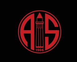 antalyaspor logotyp klubb symbol Kalkon liga fotboll abstrakt design vektor illustration med svart bakgrund