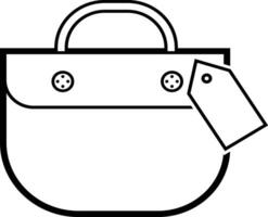handla väska - vektor ikon