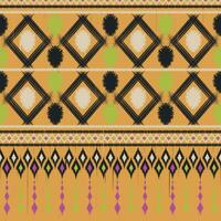 Ikat Paisley Muster Design, afrikanisch Stickerei. von ethnisch Stämme. aztekisch Textur, Boho Stil, nahtlos vektor